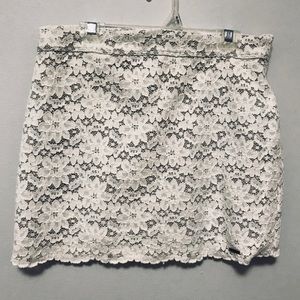 Abercrombie Lace White Skirt